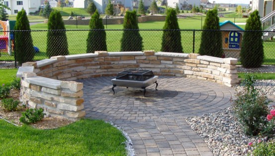 Mortared HIghland Brown Stone in Shakopee