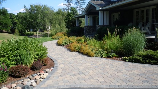 Nice Belgard paver walk in Minnetonka