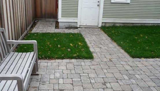St Paul Paver entrance to a detached garage