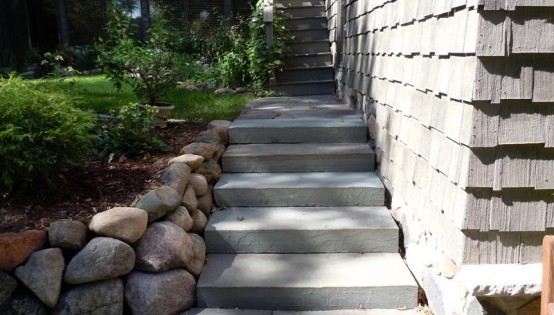 Bluestone step treads in Edina