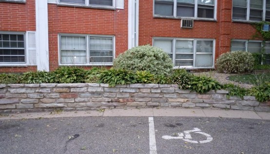 Mortared Chilton retaining wall in Minneapolis